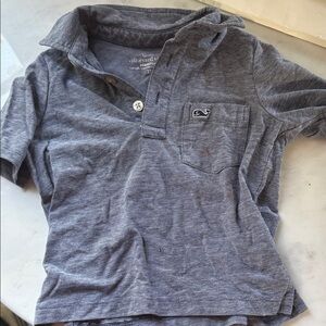 Vineyard Vines Kids Charcoal Polo Shirt